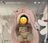 Aya Nakamura, maman pour la 2e fois, a partagé cette photo de bébé sur Instagram. Février 2022.