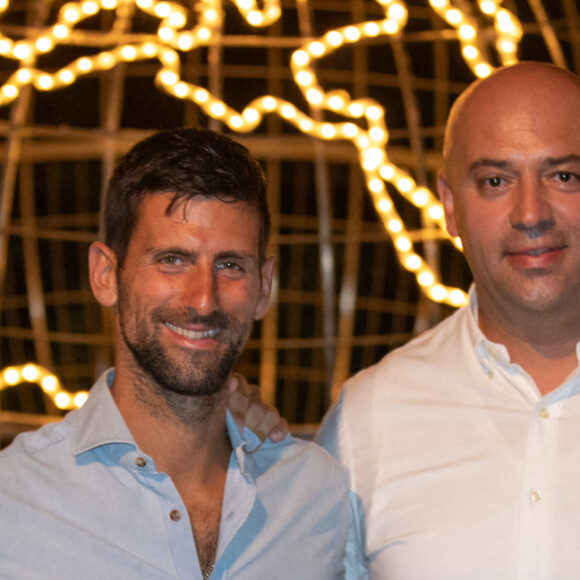 Exclusif - Novak Djokovic et ses deux frères Marko et Djordje en visite à Dubrovnik. Le 20 juillet 2022