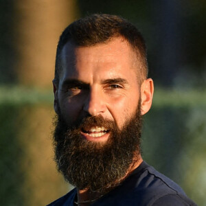 Benoît Paire - Les français s'entrainent lors du BNP Paribas Open d'Indian Wells, Californie, Etats-Unis. © Antoine Couvercelle/Panoramic/Bestimage