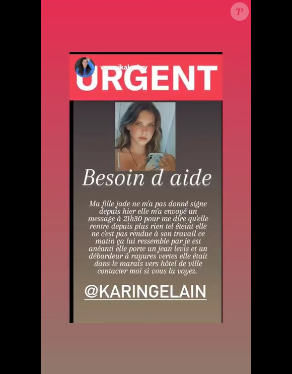 Les personnalités ont partagé en masse l'appel de Karine Gélain à retrouver sa fille.