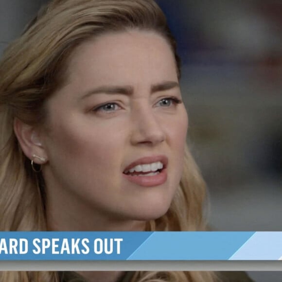 Amber Heard lors d'une interview exclusive dans l'émission "Today" sur NBC après avoir perdu son procès en diffamation contre son ex Johnny Depp.