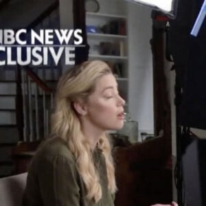 Amber Heard lors d'une interview exclusive dans l'émission "Today" sur NBC après avoir perdu son procès en diffamation contre son ex Johnny Depp.