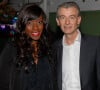 Gilles Verdez (chroniqueur TPMP, ancien rédacteur en chef du Parisien) et sa compagne Fatou Schotter - Soirée de la 2ème édition "Les étoiles du Parisien" à la Bellevilloise à Paris le 15 décembre 2014.