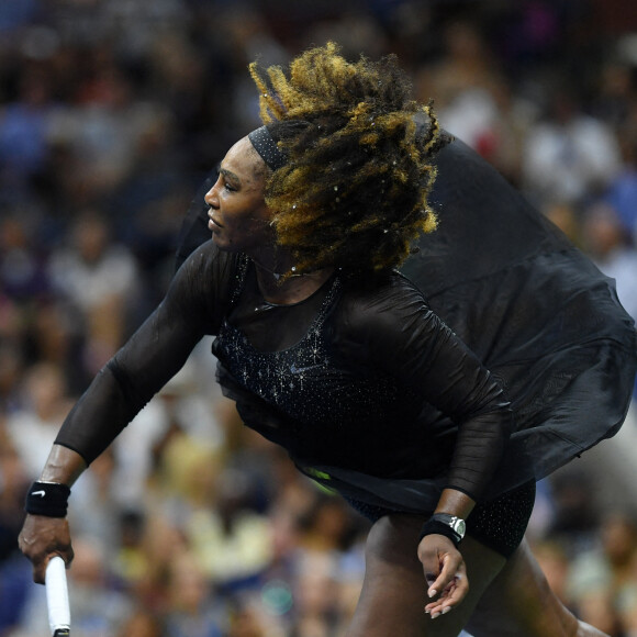 Serena Williams remporte son match de premier tour contre D.Kovinic lors du tournoi US Open 2022 au Billie Jean King National Tennis Center de l'USTA à New York le 29 août 2022. © Antoine Couvercelle / Panoramic / Bestimage