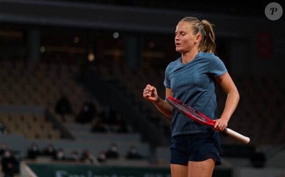 Fiona Ferro - La Française Fiona Ferro battue par l'Américaine Sofia Kenin (2-6, 6-2, 6-1) lors du tournoi de tennis de Roland Garros, le 5 octobre 2020.