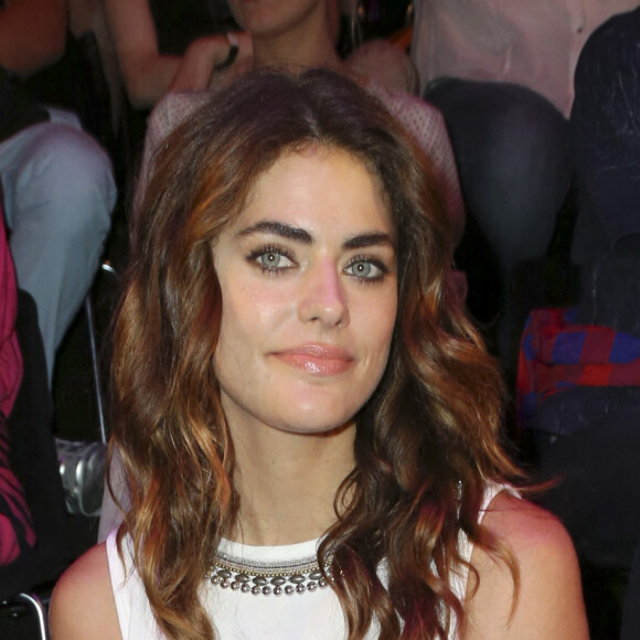 No web - No blog - Alyson Le Borges (fille d'Anthony Delon) (en Marc Cain) - Defile Marc Cain pendant la Fashion Week de Berlin, le 4 juillet 2013.