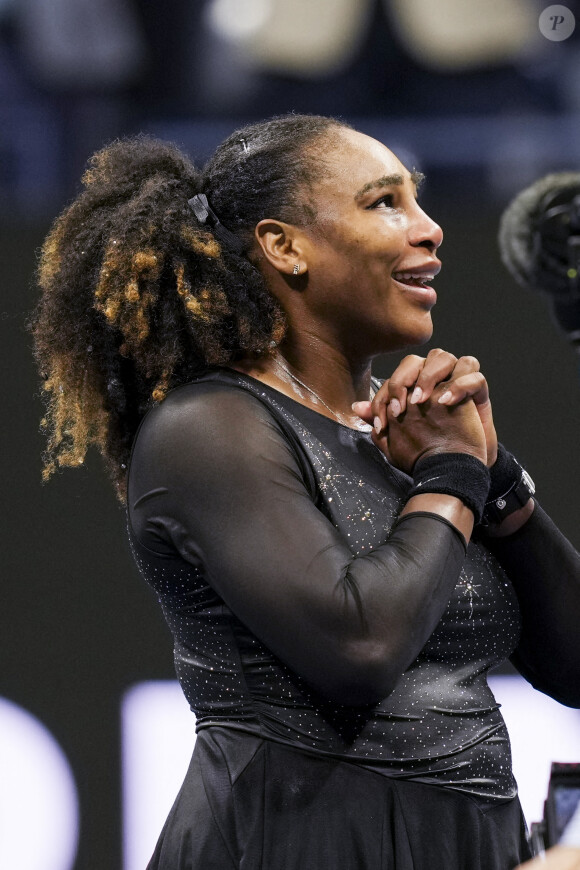 Serena Williams après son élimination au troisième tour de l'US Open le 3 septembre 2022.