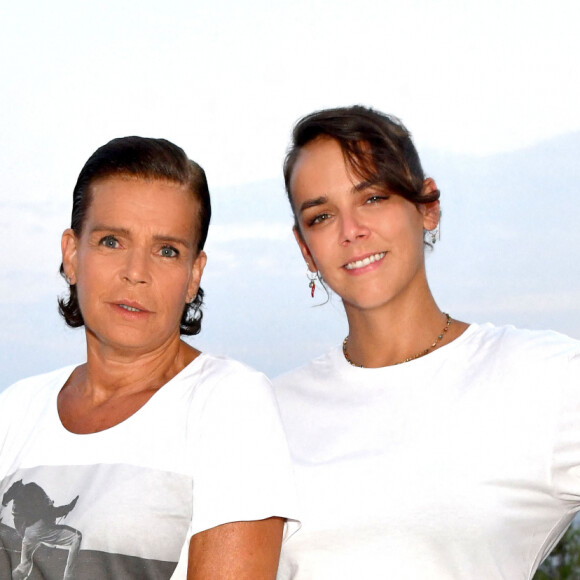 Exclusif - Camille Gottlieb, la princesse Stéphanie de Monaco et Pauline Ducruet durant la traditionnelle soirée d'été de Fight Aids Monaco au Sporting Club de Monaco. © Bruno Bebert/Bestimage