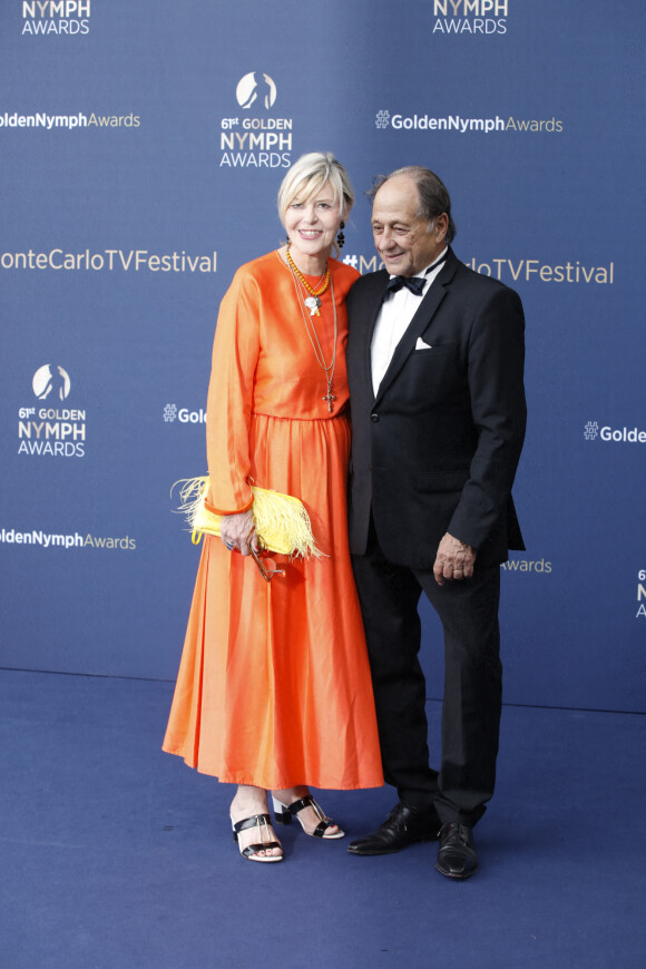 Chantal Ladesou et son mari Michel Ansault - Cérémonie de clôture du 61ème Festival de Télévision de Monte Carlo le 21 juin 2022. © Denis Guignebourg/Bestimage 
