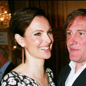 Gérard Depardieu et Carole Bouquet en avril 2003.