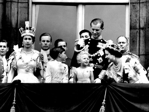 Archives - La princesse Elisabeth II d'Angleterre, le prince Philip, duc d'Edimbourg lors du couronnement de la reine d'Angleterre. Le 2 juin 1953