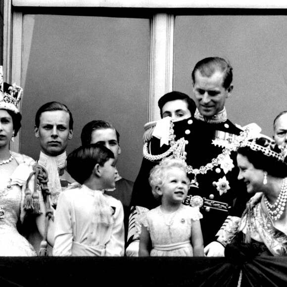 Archives - La princesse Elisabeth II d'Angleterre, le prince Philip, duc d'Edimbourg lors du couronnement de la reine d'Angleterre. Le 2 juin 1953