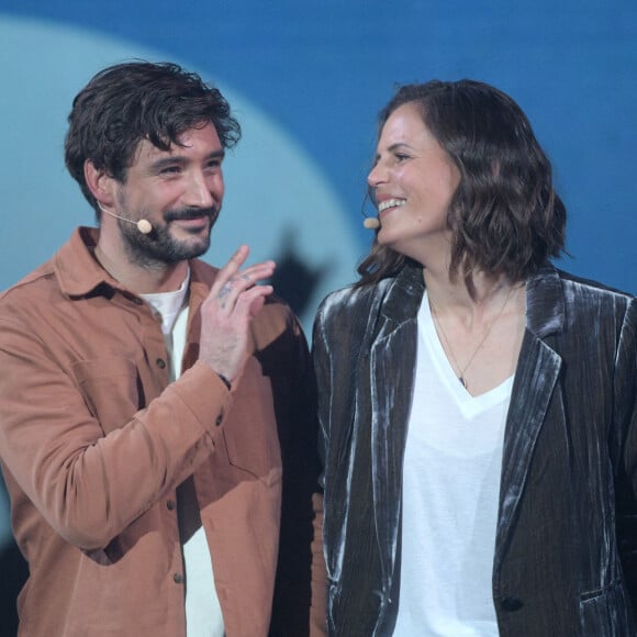 Exclusif - Jérémy Frérot, Laure Manaudou - Enregistrement de l'émission "La Chanson secrète 11" à Paris, diffusée sur TF1. © Cyril Moreau / Bestimage 