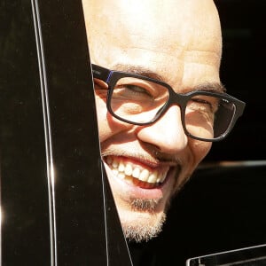 Pascal Obispo - Mariage civil et religieux de Pascal Obispo et Julie Hantson à la mairie et en l'église Notre-Dame-des-Flots au Cap-Ferret le 19 septembre 2015.