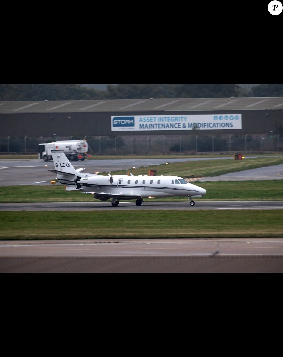 Arrivée du prince Harry, duc de Sussex, en jet privé à l'aéroport de Aberdeen, suite à l'annonce du décès de la reine Elisabeth II d'Angleterre. Le 8 septembre 2022