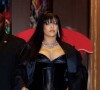 Exclusif - Rihanna porte une très courte robe noire pour rejoindre ASAP Rocky à la soirée "Mercer & Prince whiskey" dans le cadre de la Fashion Week à New York.