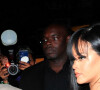 Exclusif - Rihanna porte une très courte robe noire pour rejoindre ASAP Rocky à la soirée "Mercer & Prince whiskey" dans le cadre de la Fashion Week à New York, États Unis le 09 Septembre 2022.