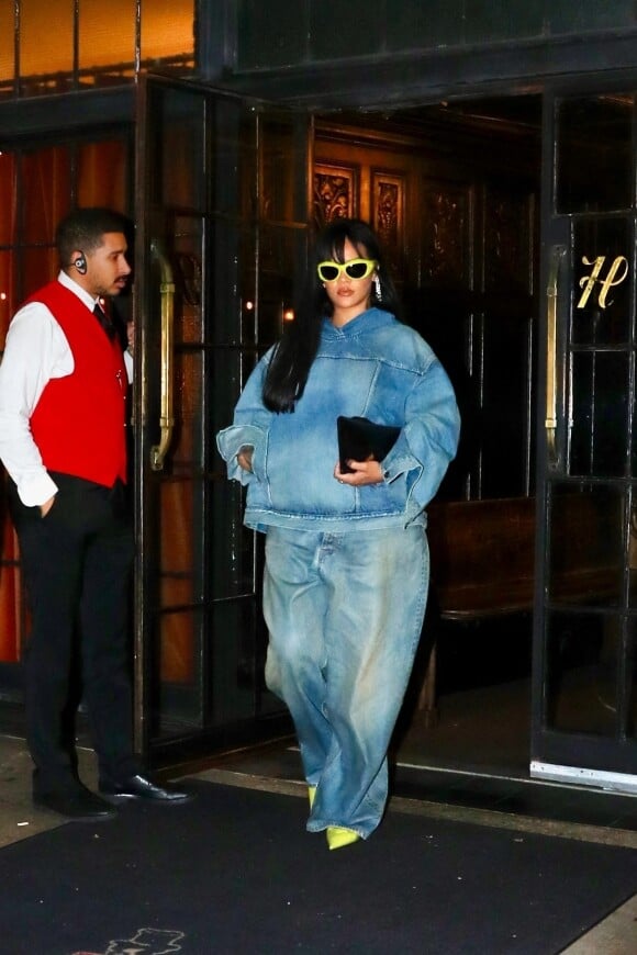 Exclusif - Rihanna à l'Hôtel Bowery Hotel durant la Fashion Week à New York, États Unis le 10 Septembre 2022.