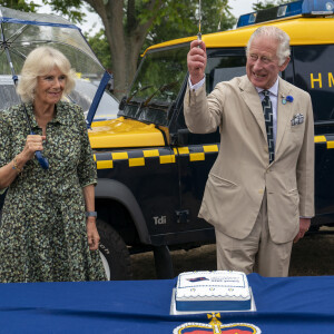 Le prince Charles et Camilla Parker Bowles, duchesse de Cornouailles, lors du 200ème anniversaire de "Maritime and Coastguards Agency" à Torquay. Le 20 juillet 2022 