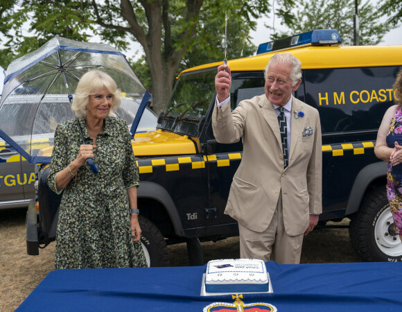 Le prince Charles et Camilla Parker Bowles, duchesse de Cornouailles, lors du 200ème anniversaire de "Maritime and Coastguards Agency" à Torquay. Le 20 juillet 2022 