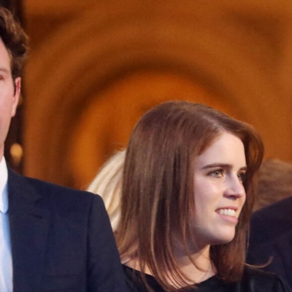 La princesse Eugenie et son mari Jack Brooksbank - Les duchesses d'York représentent la famille royale du Royaume Uni au mariage du prince Phílippos de Grèce et de Nina Flohr à Athènes le 23 octobre 2021. 