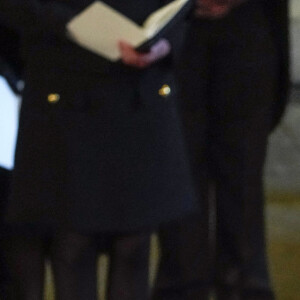 Le prince de Galles William, Kate Catherine Middleton, princesse de Galles, le prince Harry, duc de Sussex, Meghan Markle, duchesse de Sussex - Intérieur - Procession cérémonielle du cercueil de la reine Elisabeth II du palais de Buckingham à Westminster Hall à Londres. Le 14 septembre 2022 