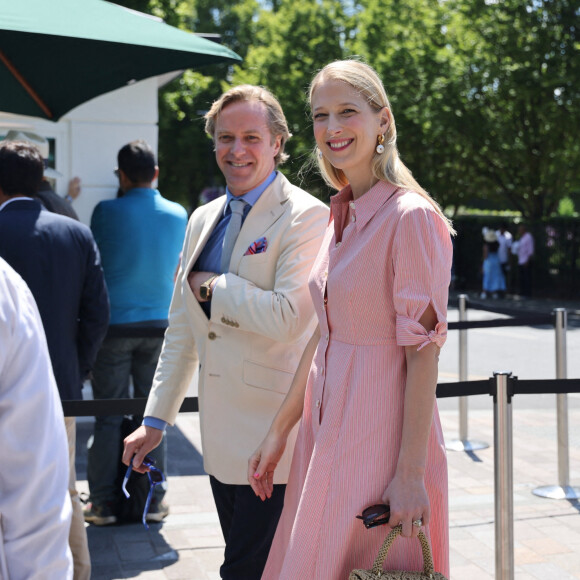 Gabriella Windsor arrive pour assister à la finale du tournoi de Wimbledon, le 10 juillet 2022. 