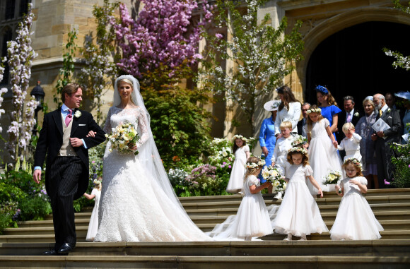 Lady Gabriella Windsor et Thomas Kingston - Mariage de Lady Gabriella Windsor avec Thomas Kingston dans la chapelle Saint-Georges du château de Windsor le 18 mai 2019. 