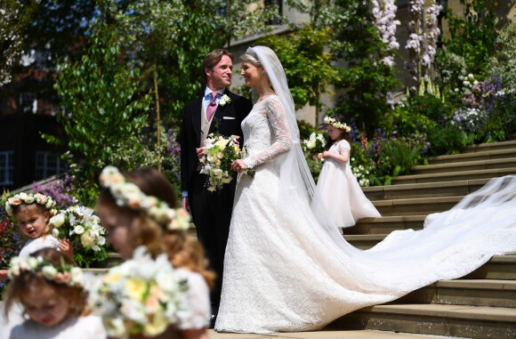 Lady Gabriella Windsor et Thomas Kingston - Mariage de Lady Gabriella Windsor avec Thomas Kingston dans la chapelle Saint-Georges du château de Windsor le 18 mai 2019. 