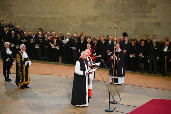 Procession cérémonielle du cercueil de la reine Elisabeth II du palais de Buckingham à Westminster Hall à Londres. Le 14 septembre 2022 