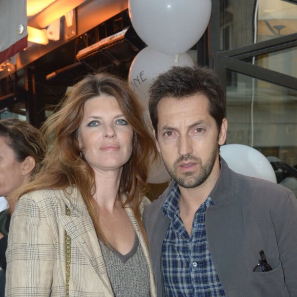 Archive - Frederic Diefenthal et sa femme Gwendoline Hamon - Soiree d'inauguration de la boutique Stone de la creatrice de bijoux Marie Poniatovski, la soeur de Sarah Lavoine a Paris, le 25 juin 2013. La boutique se trouve au 60 rue des Saint Peres. 