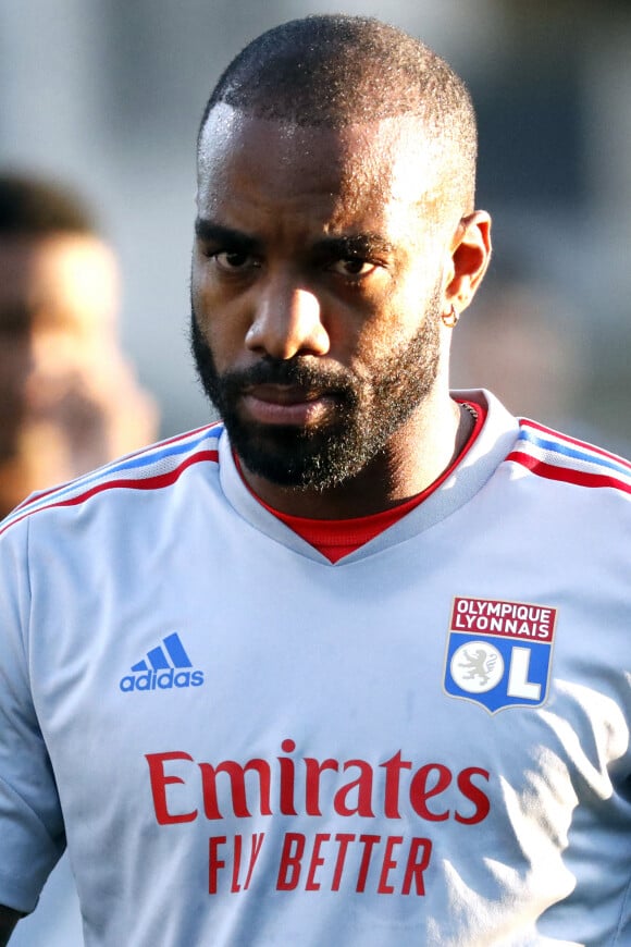 Lacazette Alexandre / OL - Match amical de football entre l'Olympique Lyonnais et le Dynamo Kiev au stade de Bourgoin-Jallieu le 12 juillet 2022. © Stéphane Pillaud / Panoramic / Bestimage