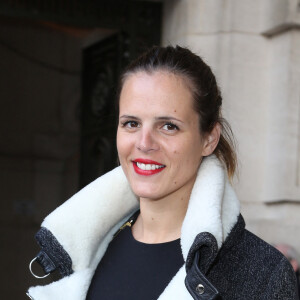 Laure Manaudou - Arrivées des people au défilé de mode, collection prêt-à-porter automne-hiver 2014/2015 "Guy Laroche" au Grand Palais à Paris. Le 26 février 2014 