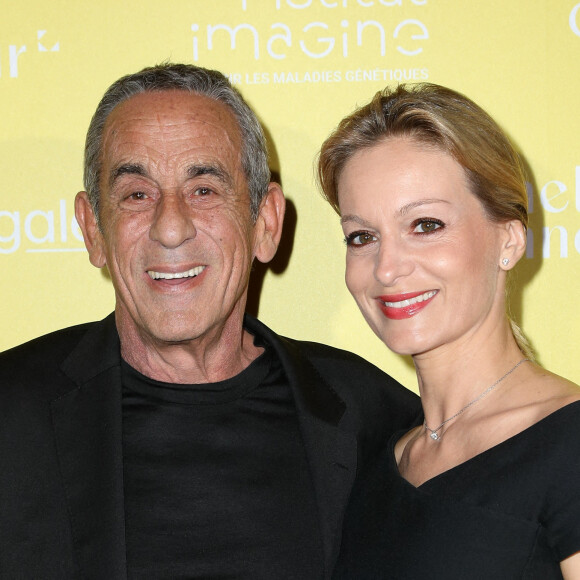 Thierry Ardisson et sa femme Audrey Crespo-Mara - Le professeur S.Lyonnet, président de l'Institut des maladies génétiques, et le galériste K. Mennour ont organisé la 4ème édition de la soirée "Heroes for Imagine", une grande vente aux enchères d'oeuvres d'art, animée par G.Elmaleh et dirigée par Christie's, à l'institut Imagine, 24 boulevard du Montparnasse dans le 15ème arrondissement de Paris © Dominique Jacovides/Bestimage 