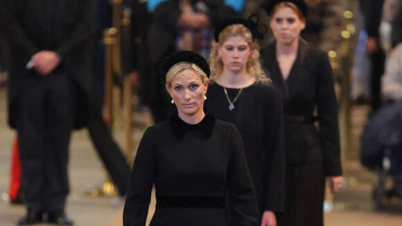 Zara Tindalls lors de la veillée du cercueil de la reine Elizabeth II