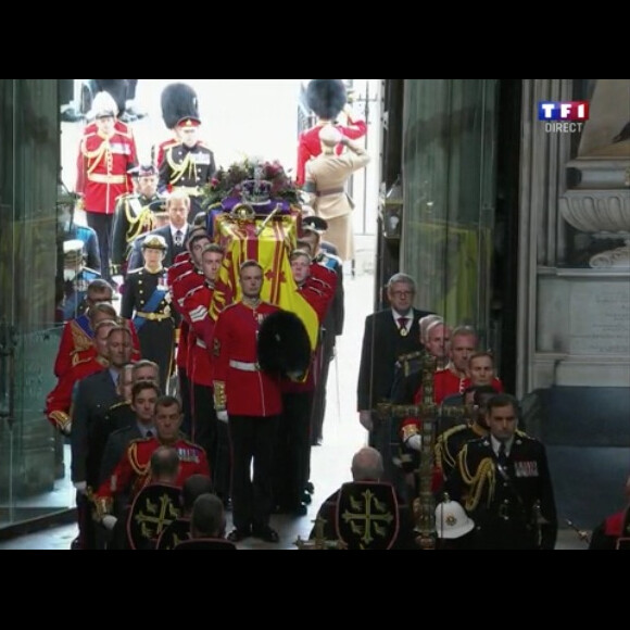 Procession du cercueil de la reine Elizabeth II d'Angleterre. Londres, le 19 septembre 2022.