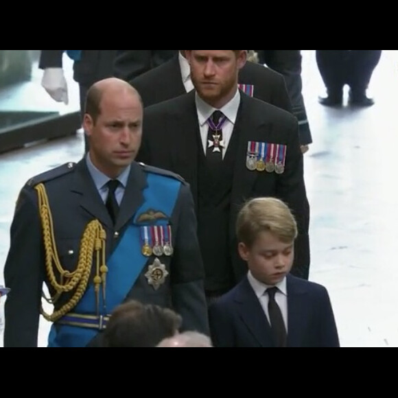Procession du cercueil de la reine Elizabeth II d'Angleterre. Londres, le 19 septembre 2022.