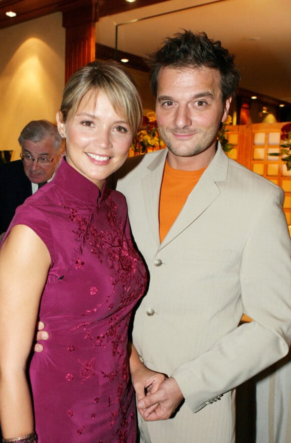 Virginie Efira et son ami Patrick Ridremont - L'ancien couple célèbre l'amitié franco-belge au pavillon Gabriel à Paris le 7 mai 2004