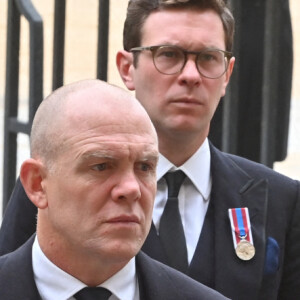 Zara Phillips (Zara Tindall) et Mike Tindall - Arrivées au service funéraire à l'Abbaye de Westminster pour les funérailles d'Etat de la reine Elizabeth II d'Angleterre le 19 septembre 2022. © Geoff Pugh / PA via Bestimage 