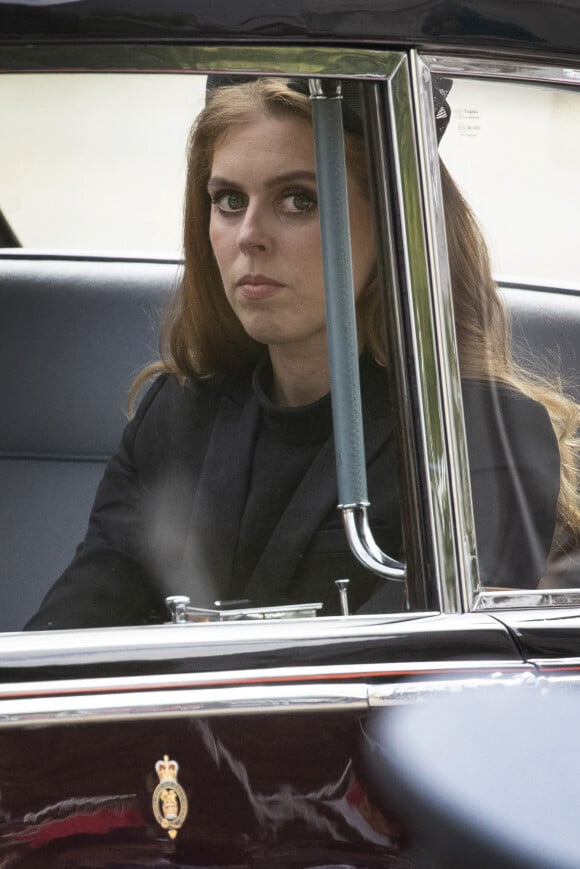 La princesse Eugenie d'York - Sorties du service funéraire à l'Abbaye de Westminster pour les funérailles d'Etat de la reine Elizabeth II d'Angleterre, à Londres, Royaume Uni, le 19 septembre 2022/. © Photoshot/Panoramic/Bestimage 