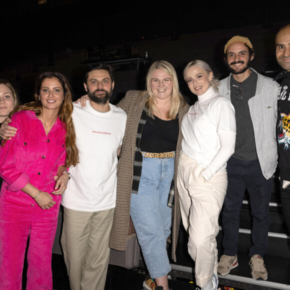 Exclusif - Malika Menard, Madame Monsieur, Lola Dubini, Sylvain Duthu (chanteur de Boulevard Des Airs) et Ycare - People au concert du groupe Madame Monsieur au Café de la Danse à Paris le 4 février 2022. © Jérémy Melloul / Bestimage