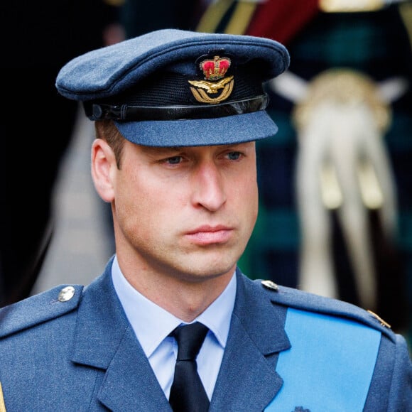 Le prince William, prince de Galles - Funérailles d'Etat de la reine Elizabeth II d'Angleterre, à Londres, Royaume Uni, le 19 septembnre 2022. 