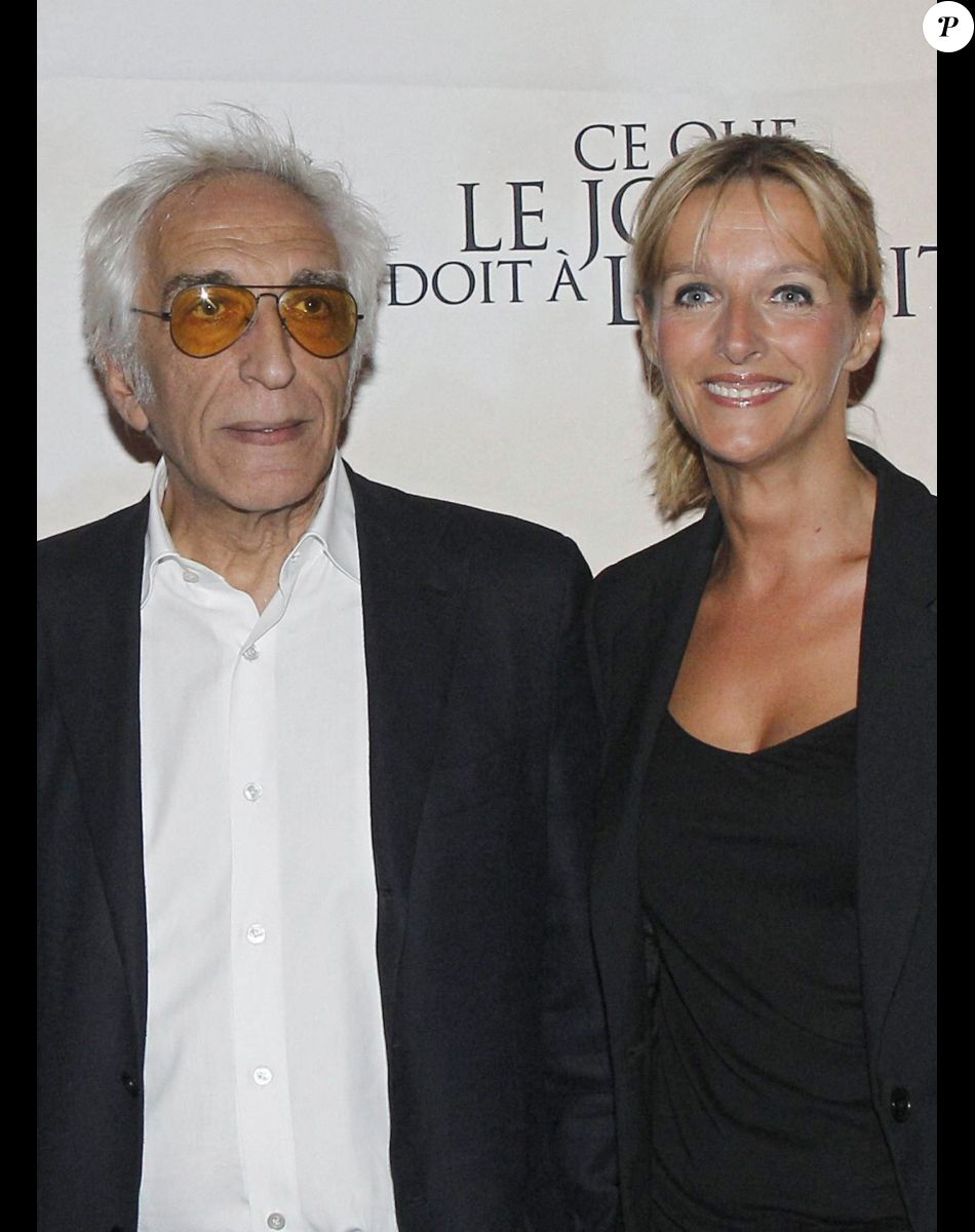 Gérard Darmon et sa femme Christine à Paris en 2012
