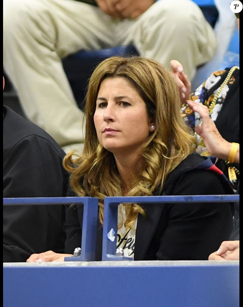 Mirka Federer - People à l'US Open 2017 au USTA Billie Jean King National Tennis Center à Flushing Meadows à New York le 2 septembre 2017. Anna Wintour sits at Roger Federer's coaching box seats during the US Open at the USTA Billie Jean King National Tennis Center on September 2, 2017 in Flushing Queens.
