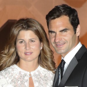 Roger Federer et sa femme Mirka - Dîner des champions du tournoi de Wimbledon à Londres.