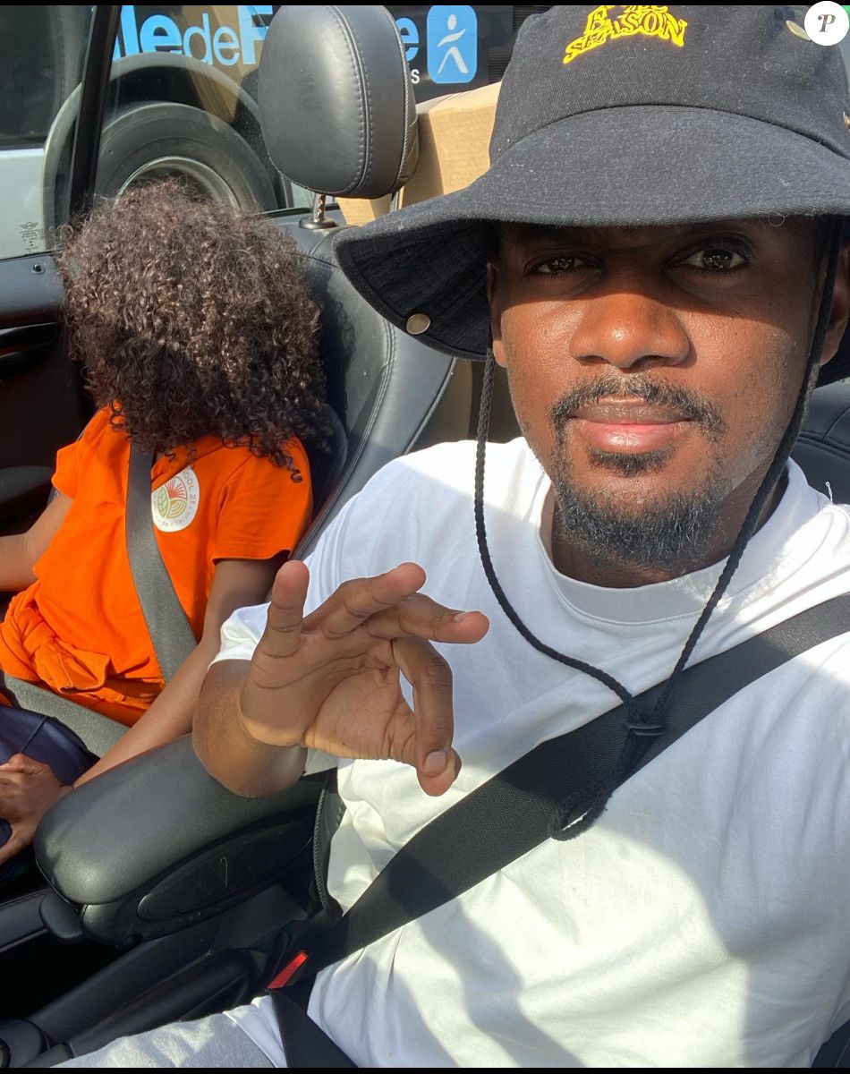 Black M et son fils Isaac. Instagram. Le 5 septembre 2022.