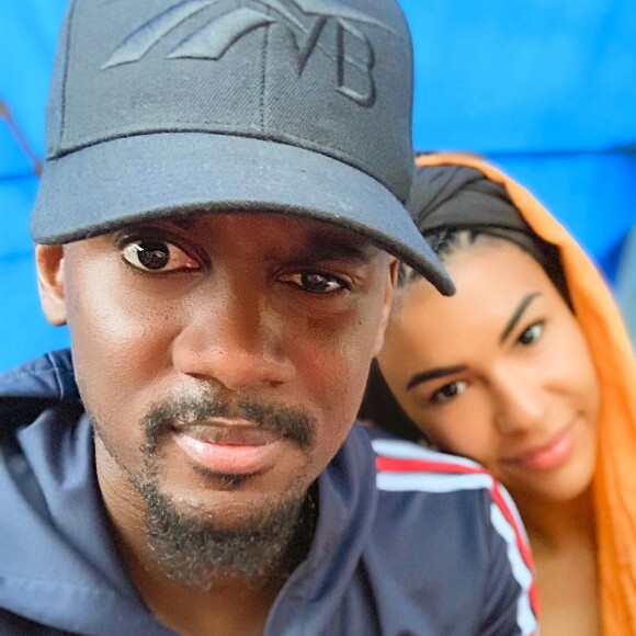 Black M et Léa Djadja sur Instagram. Le 27 décembre 2021.