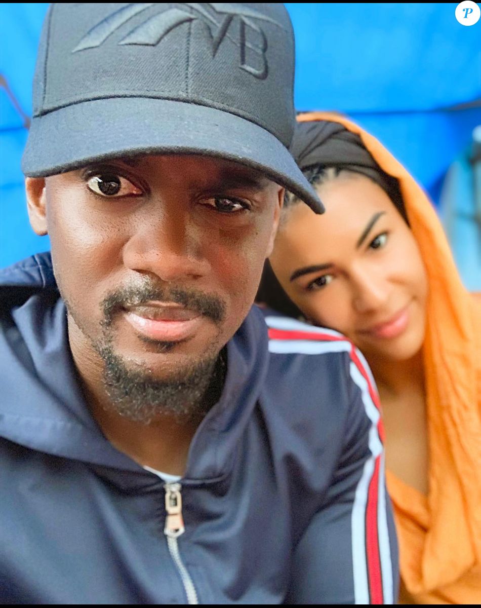 Black M et Léa Djadja sur Instagram. Le 27 décembre 2021.