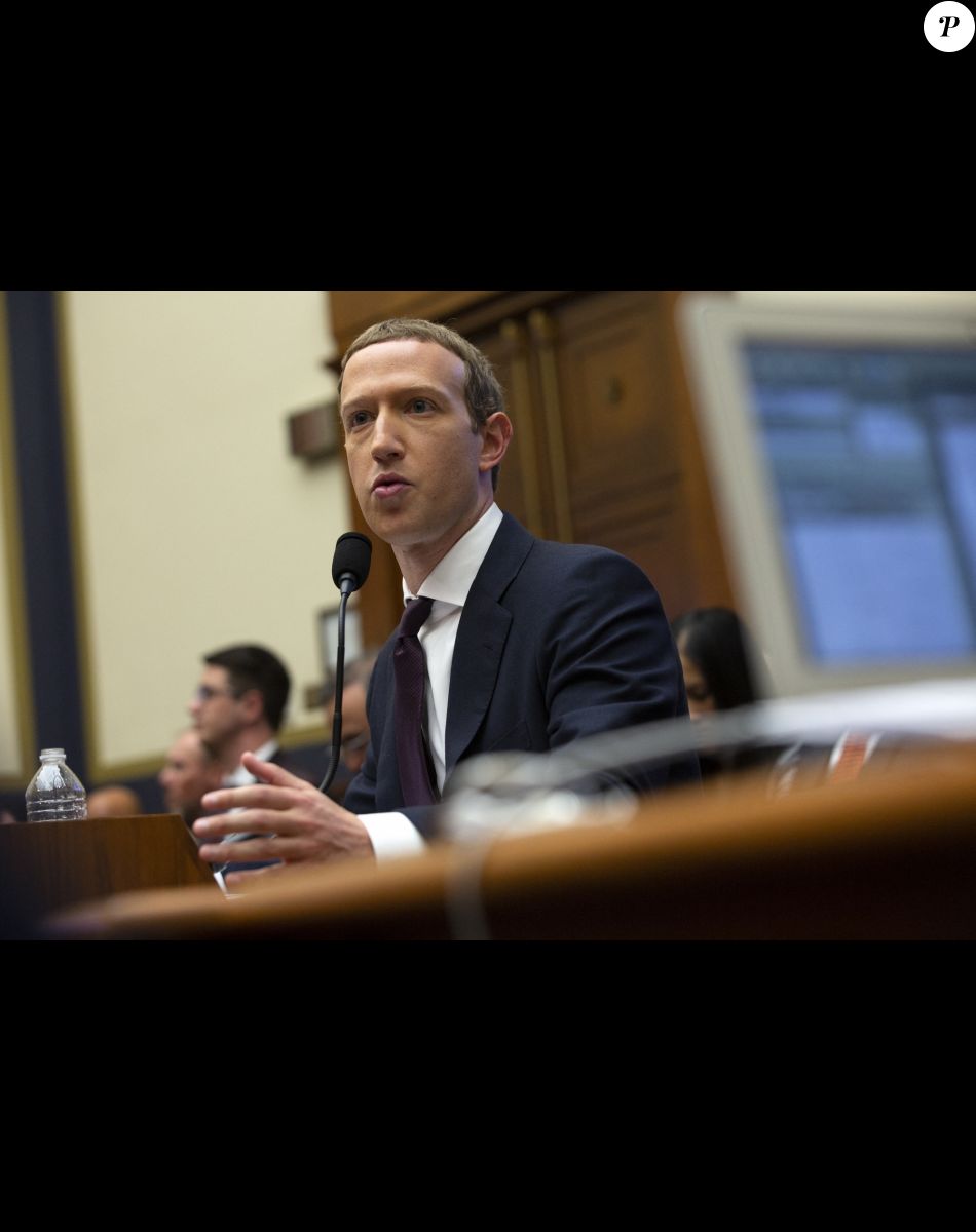Mark Zuckerberg - Audition de Mark Zuckerberg devant le Congrès américain au sujet du projet de monnaie virtuelle que porte son entreprise au sein de l'Association Libra à Washington. Le 23 octobre 2019