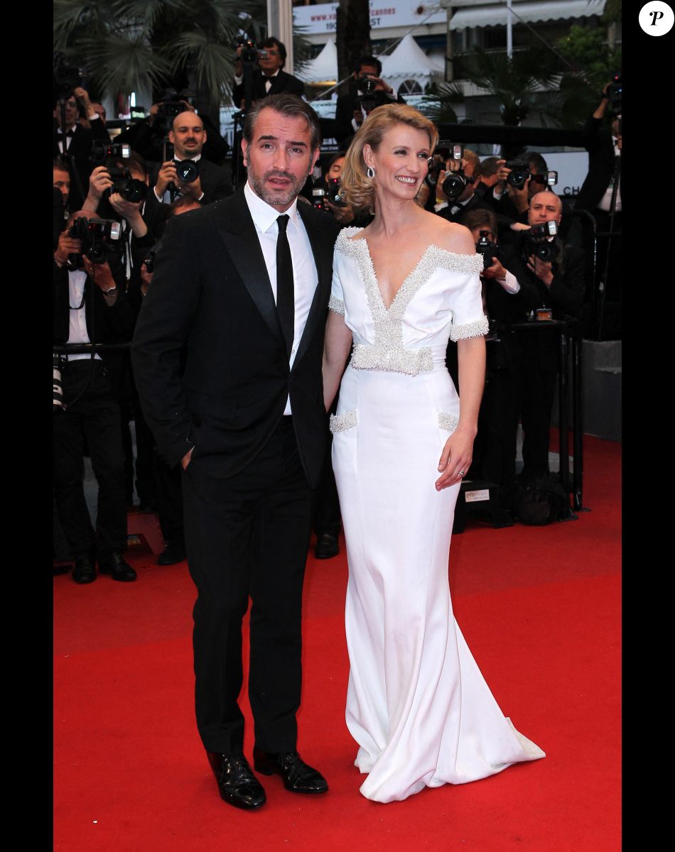 Jean Dujardin et Alexandra Lamy au Festival de Cannes en mai 2012.
